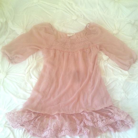 Girly and fun sheer peasant top