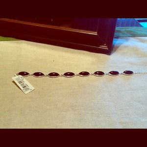 Black onyx tennis bracelet