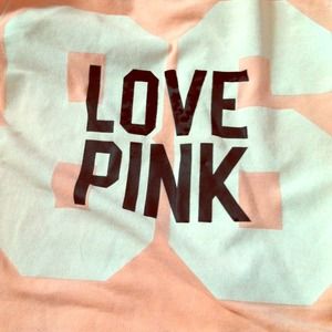 Victoria's Secret PINK zip up hoodie in creamsicle