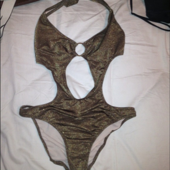 Lips one piece cut out bathing suit - Picture 2 of 2