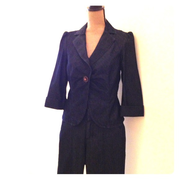 Apostrophe light weight denim jacket and pants