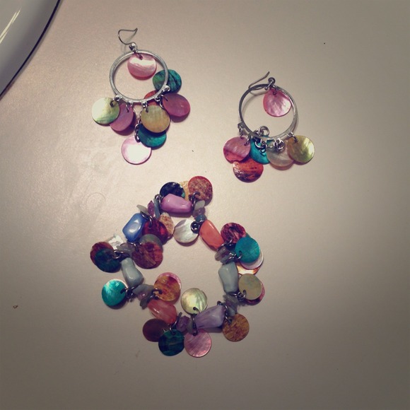 Lia Sophia earrings and bracelet