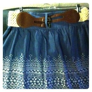 SOLD!!!!! Cute, short skirt with belt from Vanity