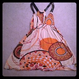 UO Sundress, Polka Dot Heels, B&W Dress Bundle