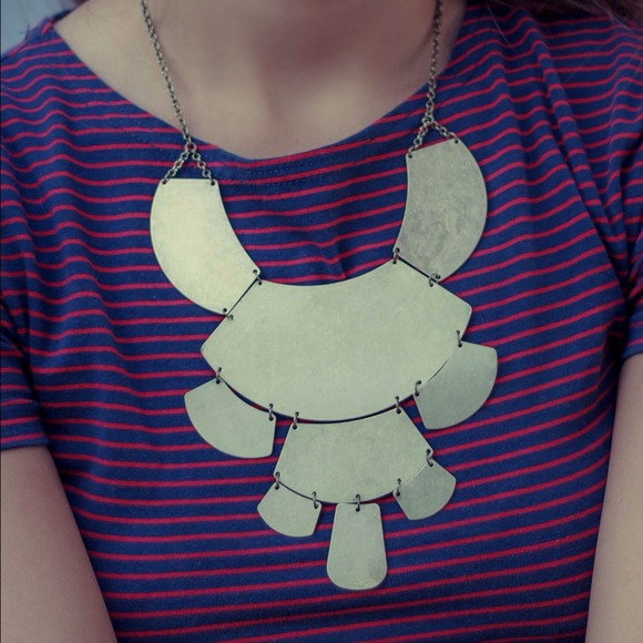 Bronze plated ornamental necklace