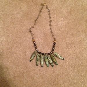 One of a kind tortoise shell necklace, hand made