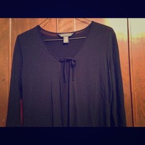 Black, sheer tie-cardigan wrap