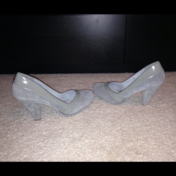 Grey and Patent Steve Madden Heels