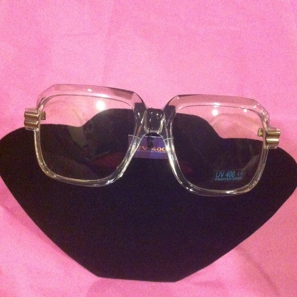 Clear Retro frames 80's fashion (Run DMC replica) - Picture 4 of 4
