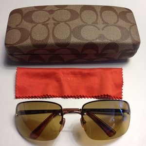 Coach bronze sunglasses