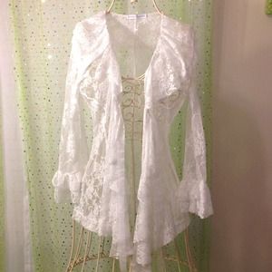 White Lace Blouse chic or cozy