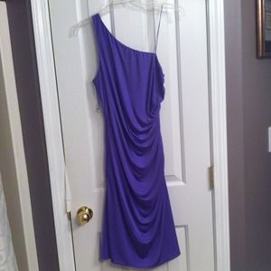 Adrianna Papell purple cocktail dress, size 8