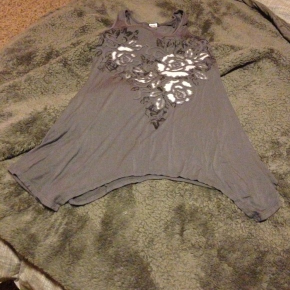 Charming Charlie a-symmetrical tank top! - Picture 2 of 3