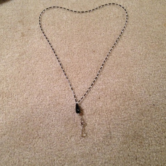 Custom black glass and christel ID lanyard. 😍
