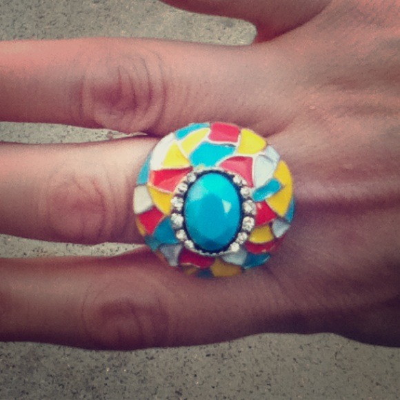 Jewelry - 🎈SOLD🎈Bold Colored Stretch Ring