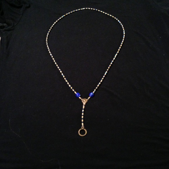Glass beaded lanyard