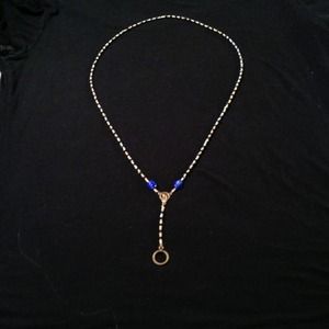 Glass beaded lanyard