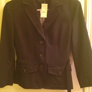 Black 3/4 sleeve suite jacket