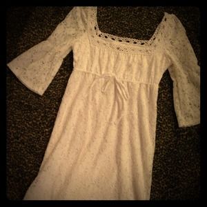 White hippie dress