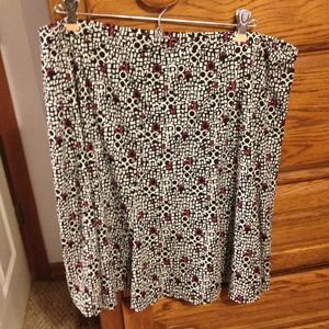 💖SOLD💖Black, white and dark pink skirt