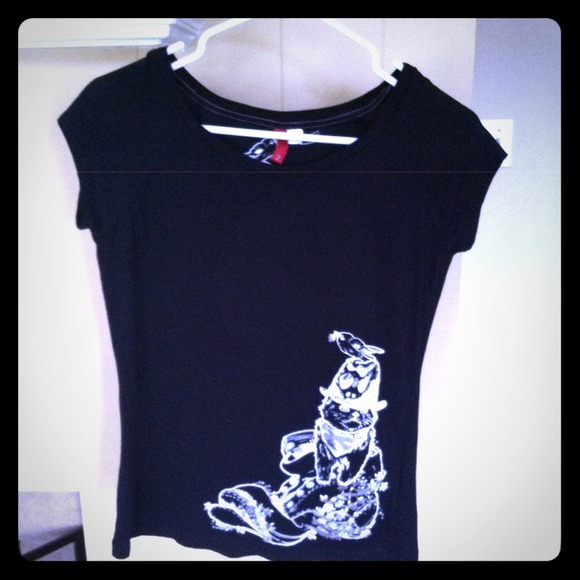 H & M shirt size 2 never worn black