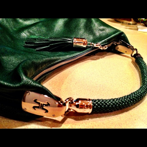 πΊSOLDπΊ COLE HAAN FOREST GREEN HOBO BAG - Picture 2 of 5