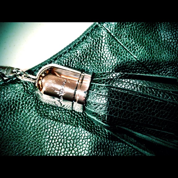 πΊSOLDπΊ COLE HAAN FOREST GREEN HOBO BAG - Picture 4 of 5
