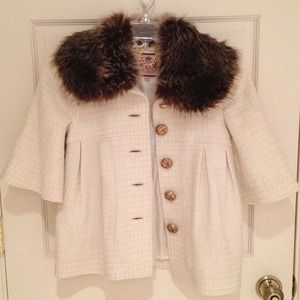 HOLD Versatile tweed jacket w/faux fur trim-bundle