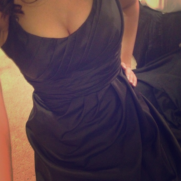 David's Bridal little black dress