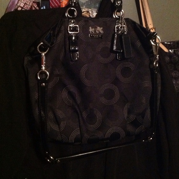 ***Hold***Black Coach bag used very little