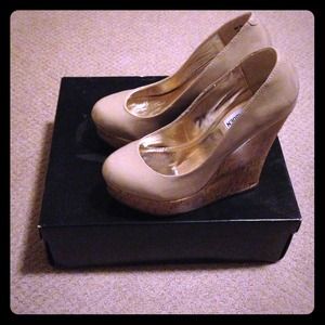 HOLD Steve Madden cork bottom wedges