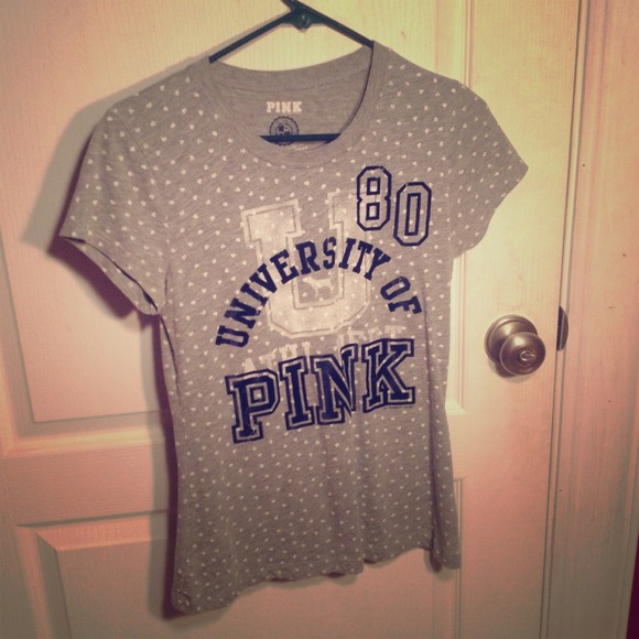 Victoria's Secret Tops - Victoria's Secret University of Pink T-shirt. Victoria's Secret Tops - Victoria's Secret University of Pink T-shirt.