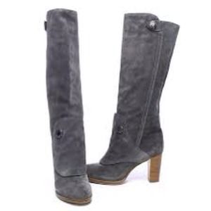 Marc Jacobs tall suede boots (Beaver grey).