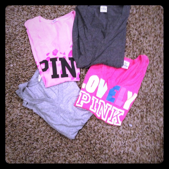 VS PINK V NECKS