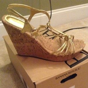 Cork wedge sandals
