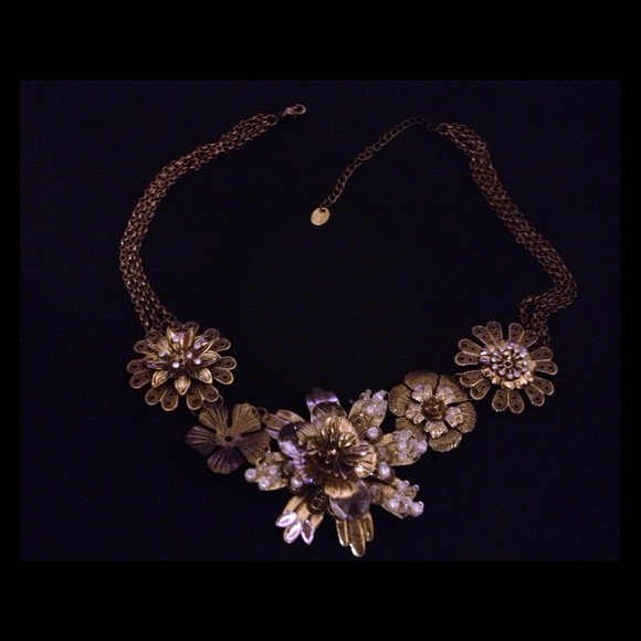 Silver & Bronze sassy necklace
