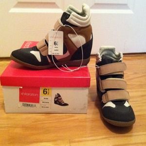 ON HOLD. High Top Wedge Sneaker