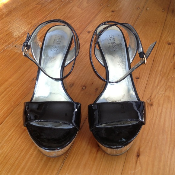 Guess platform wedges