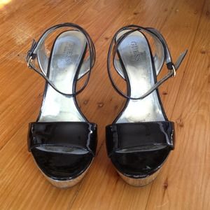Guess platform wedges