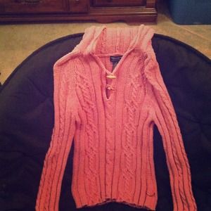 American Eagle Knitted Hooded Sweater