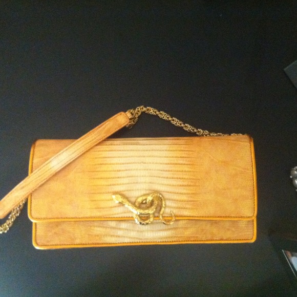 Jane Bolinger Francesca Ex Lizard Clutch - Picture 2 of 2