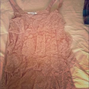 Forever 21 lace ruffle tunic
