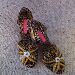 Betsy Johnson leopard shoes.