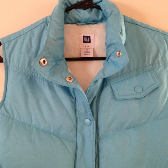 Blue gap down vest price cut - Picture 2 of 4