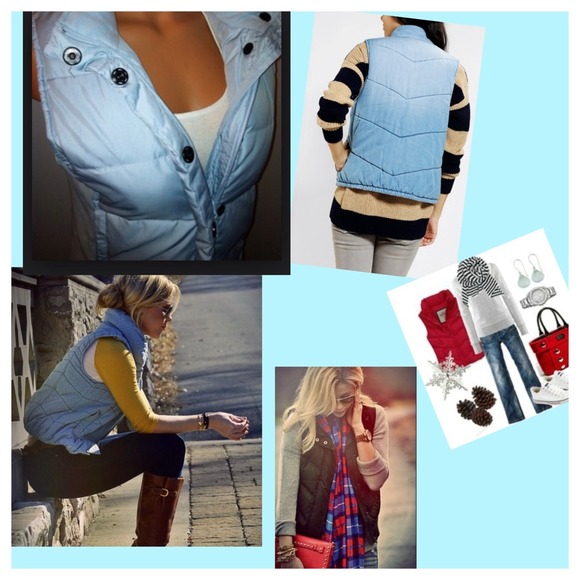 Blue gap down vest price cut - Picture 3 of 4