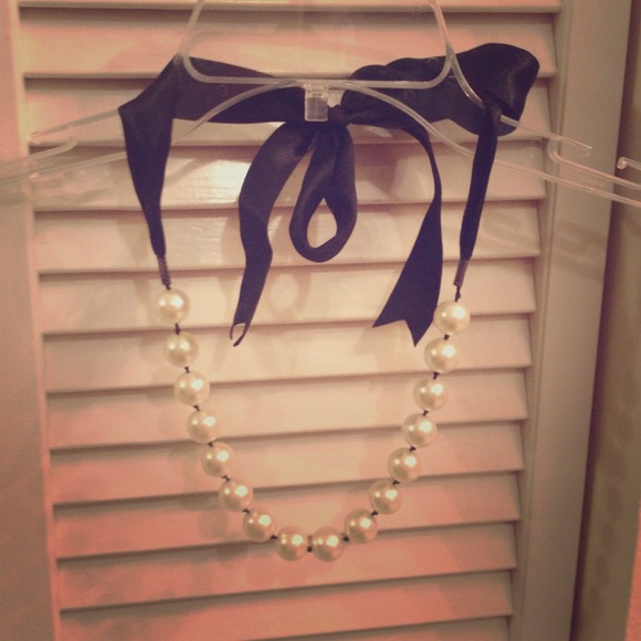 🚫Reserved🚫Large faux pearl necklace