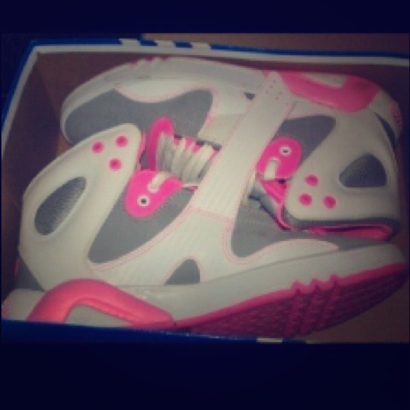 Adidas Pink, and white Roundhouse