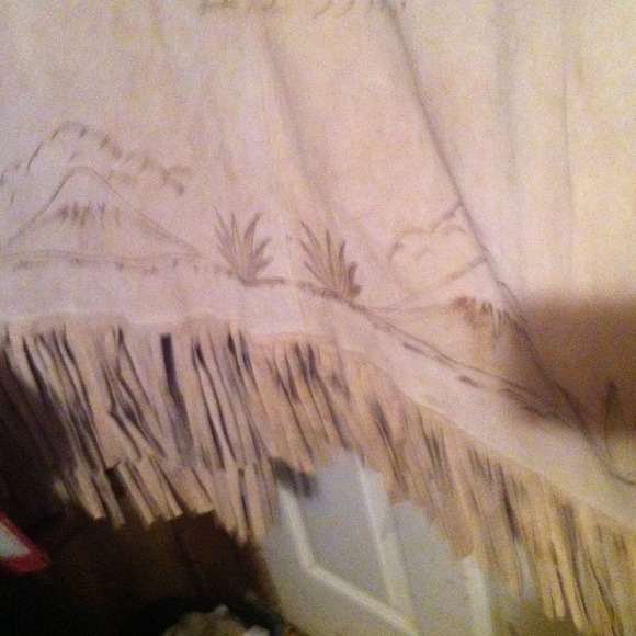 All Leather poncho real from Mexico - Picture 3 of 3