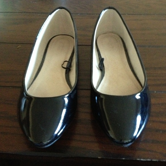 XXI black patent flats