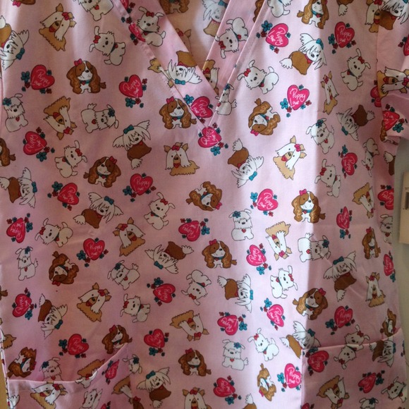 Puppy love scrub top. Brand new w/ tags!!!!
